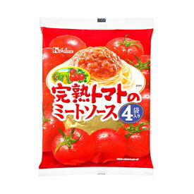 【ふるさと納税】ハウス食品 完熟トマトのミートソース【中辛】130g×24個（4食×6個） 便利 簡単 料理 アレンジ パスタ イタリア料理 時短 人気 厳選 袋井市　【加工食品・惣菜・レトルト】