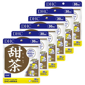 【ふるさと納税】サプリ DHC 甜茶 30日分×6個 セット サプリメント イチョウ葉 イチョウ葉エキス シソの実 健康 美容 静岡