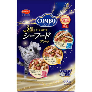 【ふるさと納税】《ペットフード》日本ペットフード コンボ キャット シーフードアソート 600g(120g×5袋入) ×12袋(ケース)