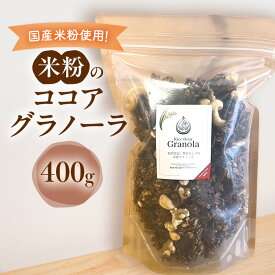 【ふるさと納税】米粉のココアグラノーラ 400g グラノーラ シリアル 米粉 オートミール グルテンフリー 食物繊維 袋井市 静岡県