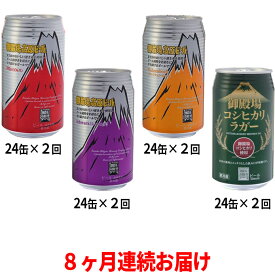 【ふるさと納税】御殿場高原ビール4種飲み比べ8ヶ月コース　【定期便・お酒・ビール・酒】