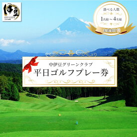 【ふるさと納税】【平日】 ゴルフプレー券 お食事付 (選べる人数/1名様・2名様・4名様) 中伊豆グリーンクラブ / 利用券 商品券 チケット ゴルフ ゴルフ場 ゴルフプレー レジャー 旅行 食事 国内 中部 静岡 静岡県 伊豆市