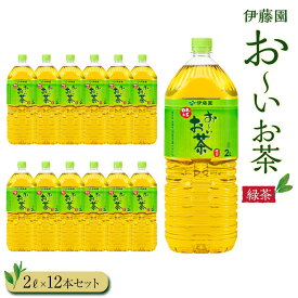 【ふるさと納税】お～いお茶　緑茶2L　12本セット | おーいお茶 ペットボトル ぺットボトル飲料 2リットル ケース 箱 伊藤園 静岡 カテキン 送料無料 健康 飲料 ソフトドリンク まとめ買い 常備品