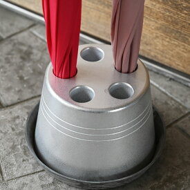 【ふるさと納税】コンパクト 傘立て（ロゴ無し）傘立 傘たて かさたて かさ立て 受皿付き 玄関収納 傘置き 傘入れ アンブレラスタンド レインラック アルミ製 シンプル インテリア 倒れにくい 安定感 おしゃれ 玄関 収納 静岡県 菊川市 送料無料