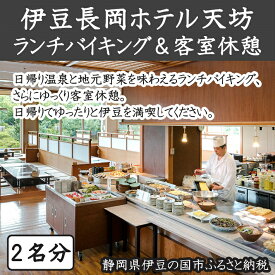 【ふるさと納税】伊豆長岡ホテル天坊 平日限定 日帰り昼食客室休憩利用ペア券 ／ 旅行券 旅行 温泉 チケット 送料無料 静岡県 170831-12