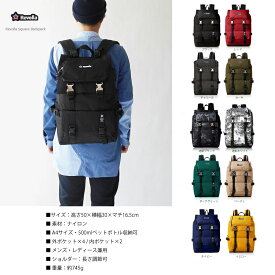 【ふるさと納税】 好評につき2026年1月から発送 Revolla タブレット ポケット スクエア バックパック リュック 男女兼用 通勤 通学 ビジネス カジュアル PC収納 A4対応 軽量 防水 撥水 多機能 アウトドア 旅行 通勤バッグ ノートPC デイパック 牧之原市 静岡県