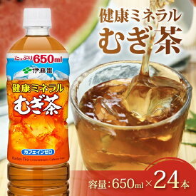【ふるさと納税】 お茶 麦茶 伊藤園 健康ミネラル むぎ茶 650mL × 24本 カフェインゼロ 防災 備蓄 茶 ペットボトル PET 飲料 飲み物 定番 人気 おすすめ 送料無料 行事 レジャー 差し入れ キャンプ 長期保存 ドリンク ノンカフェイン 熱中症対策 ケース 静岡県 牧之原市
