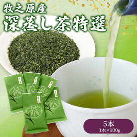 【ふるさと納税】 深蒸し茶 特選5本 お茶 茶 緑茶 煎茶 茶葉 新茶 冷茶 美味しい おいしい グリーンティー 淹れる まろやか 香り 丁寧 セット 休憩 急須 特別 プレゼント 贈答用 日用品 日常品 一服 ひといき 静岡県 牧之原市 マルイ伊藤製茶