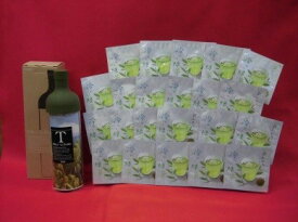 【ふるさと納税】 茶葉で簡単おいしい水出し茶を！フィルターインボトルと一煎茶のセット