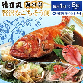 【ふるさと納税】（冷凍） 贅沢なごちそう定期便 毎月1回×6回コース＋毎回人気の珍味付き G010 ／ 徳造丸 金目鯛 海の幸 海鮮 静岡県 東伊豆町
