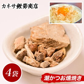 【ふるさと納税】 鰹 かつお 潮かつお 燻焼き 焼き身 お茶漬 調味料 伊豆 西伊豆 カネサの「潮かつお燻焼き4袋セット」