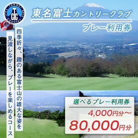 【ふるさと納税】東名富士CC ゴルフプレー利用券 | 4000円分〜 選べる 利用券 チケット 1枚 4000円×1枚〜 2枚 3枚 5枚 10枚 20枚【小山町内 ゴルフ場 共通利用券】 ゴルフ ゴルフ場 丘陵コース ゴルフプレー券 ゴルフ利用券 富士山 チケット 券 東名富士カントリークラブ