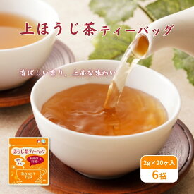 【ふるさと納税】上ほうじ茶ティーバッグ2g×20ヶ入×6袋 飲料類 お茶 焙煎 焙じ茶 セット