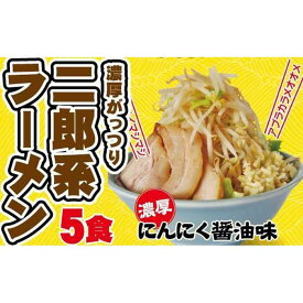 【ふるさと納税】濃厚がっつり醤油味！《二郎系ラーメン2食・3食・5食》