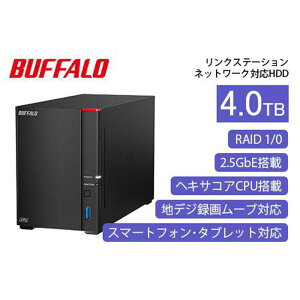 yӂ邳Ɣ[ŁzBUFFALO/obt@[yfzNXe[V LS720D lbg[NHDD 2xC 4TB/LS720D0402