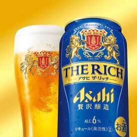 【ふるさと納税】【名古屋市製造の塩こうじ付き】アサヒ　ザ・リッチ缶　350ml×24本