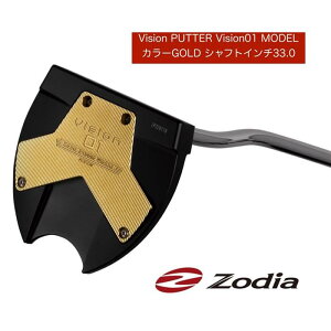 yӂ邳Ɣ[Łz]fBAiZodiaj p^[ Vision PUTTER Vision01MODEL J[GOLD VtgC`33.0