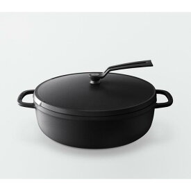 【ふるさと納税】バーミキュラ オーブンポット2 26cm 浅型（マットブラック／セルフスタンディングリッド） | 鍋 なべ ホーロー鍋 調理器具 キッチン用品 VERMICULAR ガス火 ガス IH IH対応 エナメル加工 高級感 おしゃれ 無水調理 煮込み 人気 おすすめ 送料無料