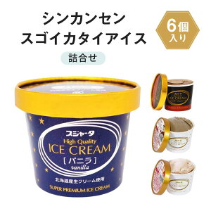 【ふるさと納税】アイス 6個 詰め合わせ シンカンセンスゴイカタイアイス 詰合せ | 食べ比べ 人気 スイーツ デザート お菓子 おかし 新幹線 電車 車内販売 アイスクリーム セット バニラ ベ