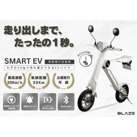 【ふるさと納税】【わずか5秒】折りたたみ可能な小型電動バイク！SMART EV（スマートEV）