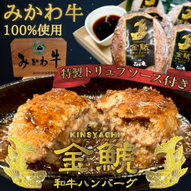 【ふるさと納税】A5等級みかわ牛100％『金鯱ハンバーグ』～トリュフソース添え～