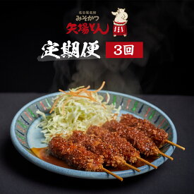 【ふるさと納税】矢場とん定期便(3回) | 豚肉加工品 惣菜 味噌カツ ロースカツ ヒレカツ 煮豚 串かつ レンジ調理 簡単調理 定期便 人気 おすすめ ご当地グルメ 名古屋めし ギフト 老舗 名店 定期便 プレゼント 送料無料