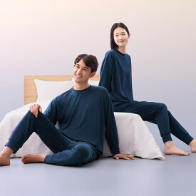 【ふるさと納税】★選べる★【男女兼用 ネイビー】ReD スリープ プルオーバー長袖／ジョガーパンツ