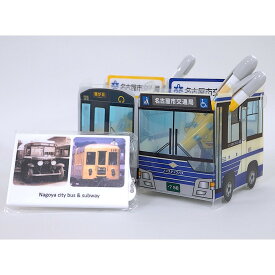 【ふるさと納税】【なごや市バス・地下鉄応援寄附金専用】オリジナルタッチアンドゴー（ICカード専用パスケース）とオリジナル組立スマホペンスタンドのセット（名古屋市交通局） | 名古屋市 返礼品 お礼の品 グッズ 乗り物 セット 詰め合わせ