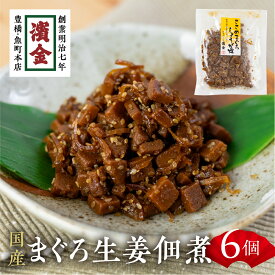 【ふるさと納税】 濱金商店 ささめまぐろ佃煮 6個セット 生姜炊 ショウガ マグロ つくだ煮 おかず ふりかけ ご飯のお供 詰め合わせ 小分け ギフト 贈答 プレゼント お中元 お歳暮 惣菜 愛知県 豊橋市 12000円