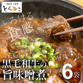 【ふるさと納税】惣菜屋とらのこ『A4黒毛和牛すね肉の"どて煮"』6食セット 土手煮 どて煮 黒毛和牛 惣菜 和風惣菜 味噌煮込み 味噌煮 おつまみ おかず 夕飯 晩酌 献立 贅沢 お取り寄せ グルメ 和牛 冷蔵 簡単調理 セット 詰め合わせ 愛知県 豊橋市 有名 人気