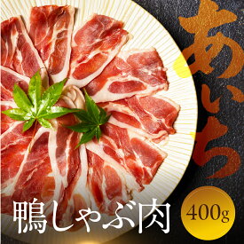 【ふるさと納税】鴨肉のしゃぶしゃぶ 400g あいち鴨肉 堪能 スライス肉 かも ご当地 国産 鴨 合鴨 鍋料理 鍋 もつ鍋 牛もつ を取り扱う 人気 鳥市精肉店 10000円 豊橋市