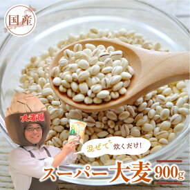 【ふるさと納税】国産スーパー 大麦 お試し900g 食物繊維 たっぷり 麦 麦ごはん 大麦 ビューファイバー 雑穀米 健康 愛知県 豊橋市