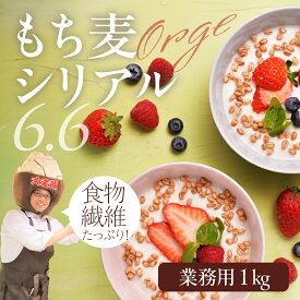 【ふるさと納税】国産 スーパーもち麦 シリアル6.6 ≪1kg≫ もち麦 麦 シリアル 朝ごはん 健康 朝食 食物繊維 訳あり ワケアリ わけあり 業務用 愛知県 豊橋市 15000円