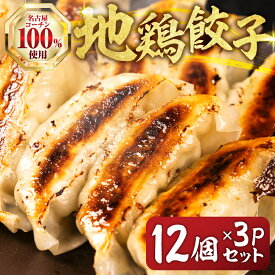 【ふるさと納税】名古屋コーチン餃子 36個 (12個入×3パック) 冷凍餃子 こだわり餃子 おススメ 美味しい 餃子 ぎょうざ ギョウザ ギョーザ 惣菜 冷凍 名古屋コーチン 地鶏 ブランド地鶏 冷凍食品 セット 国産 国産素材 詰め合わせ 愛知県 豊橋市