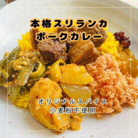 【ふるさと納税】本格スリランカ ポークカリーセット 愛知県岡崎市産 ジャスミンライス付き 3食【配送不可地域：離島】【1626998】