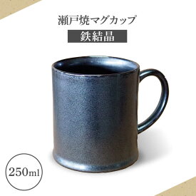 【ふるさと納税】【瀬戸焼】マグカップ 鉄結晶 250ml【矢野製陶所】 / おうちカフェ ティータイム 癒し[BBCP012]