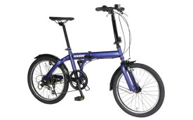 【ふるさと納税】BAGGIO　防災対応20型6スピードノンパンク折りたたみ自転車　色：ブルー