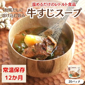 【ふるさと納税】【レトルト食品】牛すじスープ（150g） | 惣菜 おかず お惣菜 おそうざい 冷凍食品 冷凍おかず 電子レンジ レンチン 温めるだけ 手軽 簡単 かんたん 時短 お手軽 おつまみ 天然 無添加 詰め合わせ 煮物 野菜 まとめ買い 牛すじ スープ