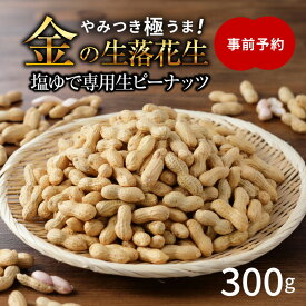 【ふるさと納税】事前予約 やみつき 極うま 金の生落花生 生落花生 300g 生ピーナッツ 塩ゆで 専用 国産 落花生 地豆 豆 さとのか おつまみ 掘りたて 鮮度 栄養満点 神重農産 お取り寄せ 愛知県 碧南市 送料無料