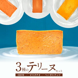 【ふるさと納税】国産栗 ピスタチオ ヘーゼルナッツ 3種 テリーヌ セット 各 約 200g 手作り グルテンフリー 保存料不使用 スイーツ デザート おやつ やさしい甘さ 芳醇な香り 濃厚な味わい 食べ比べ 冷凍 愛知県 碧南市 お取り寄せ お取り寄せスイーツ 送料無料