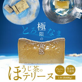 【ふるさと納税】ほうじ茶 テリーヌ 600g 手作り グルテンフリー 保存料不使用 食べるほうじ茶 安心 安全 スイーツ デザート おやつ キビ糖 やさしい甘さ 和の香り 冷凍 愛知県 碧南市 お取り寄せ お取り寄せスイーツ 送料無料