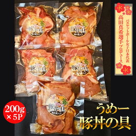 【ふるさと納税】 うめー豚丼の具 ／ 梅 豚肉 甘辛い タレ ジューシー 送料無料 愛知県 No.408