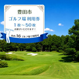 【ふるさと納税】豊田市ゴルフ場利用券選べる1～50枚（市内16ゴルフ場利用可） | ゴルフ利用券 共通利用券 ゴルフ場利用券 ゴルフ プレー券 ゴルフチケット ゴルフプレー ラウンド 利用券 チケット スポーツ レジャー ごるふ golf 愛知県 豊田市