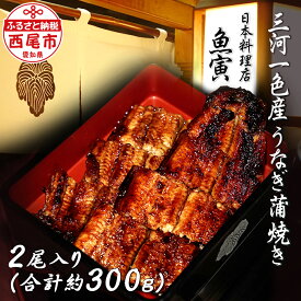 【ふるさと納税】三河一色産　うなぎ手焼き【蒲焼パック2尾（1尾 150g～180g）】U033-25【冷凍便】蒲焼き 総菜 国産うなぎ ウナギ 鰻 愛知県産 西尾市産 西尾一色産 タレ付き たれセット 蒲焼き かば焼き MB