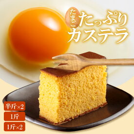 【ふるさと納税】ココテラスのたまごたっぷり カステラ 【内容量をご選択ください（半斤 2箱・一斤・一斤 2箱】 デイリーファーム 高級カステラ たまごたっぷり 和菓子 焼き菓子 ザラメ 卵 プチギフト ギフト グルメ お取り寄せ スイーツ デザート お菓子 送料無料