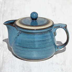 【ふるさと納税】常滑焼 盛正窯 広口ブルーポット セラメッシュ【陶製茶こし】伊羅保釉 常滑焼 急須 シンプルデザイン おしゃれ 焼き物 特産品 贈り物 プレゼント とこ販 茶器 焼き物 日本製 愛知県 常滑市 送料無料