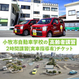 【ふるさと納税】小牧市自動車学校 高齢者 講習 2時間講習 実車指導有 チケット 1枚 認定高齢者講習 座学 適性検査 コース走行 高齢者ドライバー 免許更新 交通安全 安全運転 自動車学校 高齢者講習認定教育 愛知県 小牧市 送料無料