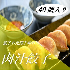 【ふるさと納税】餃子の元博千年の肉汁餃子40個入り | 食品 おかず 加工食品 中華総菜 人気 おすすめ 送料無料