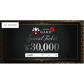 【ふるさと納税】Teppan楽　お食事券　30,000円分【1623848】