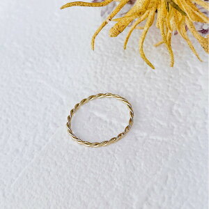 【ふるさと納税】K10 ねじねじリング(ハンドメイド)【サイズ:1号〜12号】 | アクセ ファッション 人気 おすすめ 送料無料
